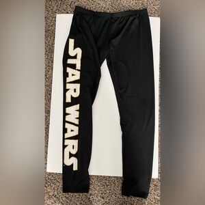 Star Wars Black & Gold Leggings Girls Size Large